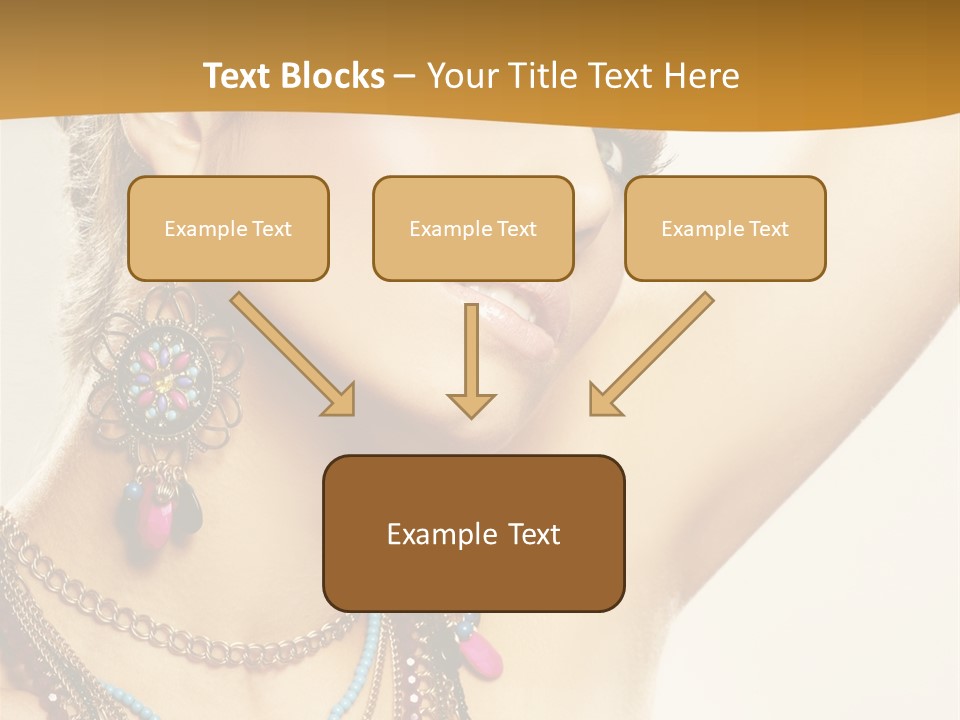 Woman With Jewelry PowerPoint Template