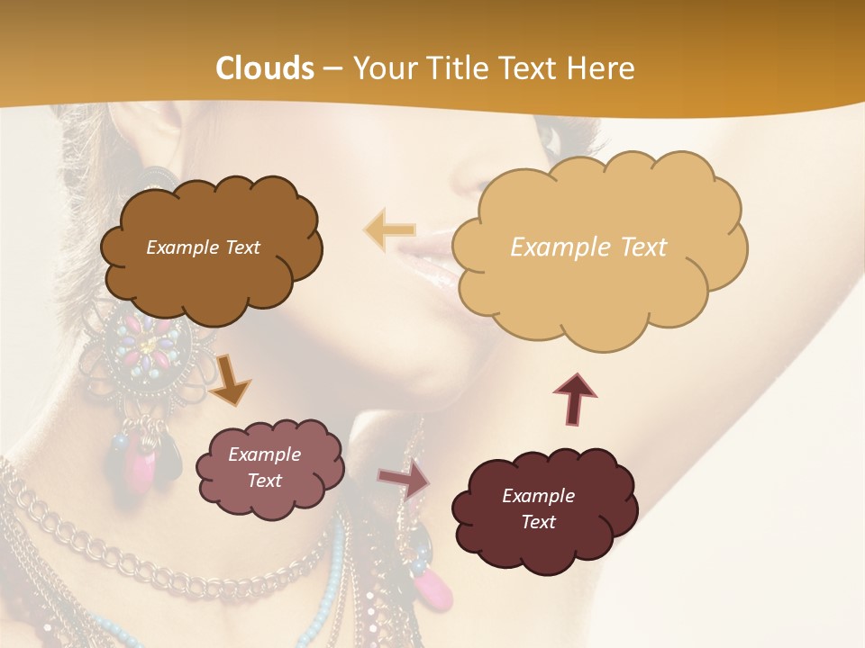 Woman With Jewelry PowerPoint Template