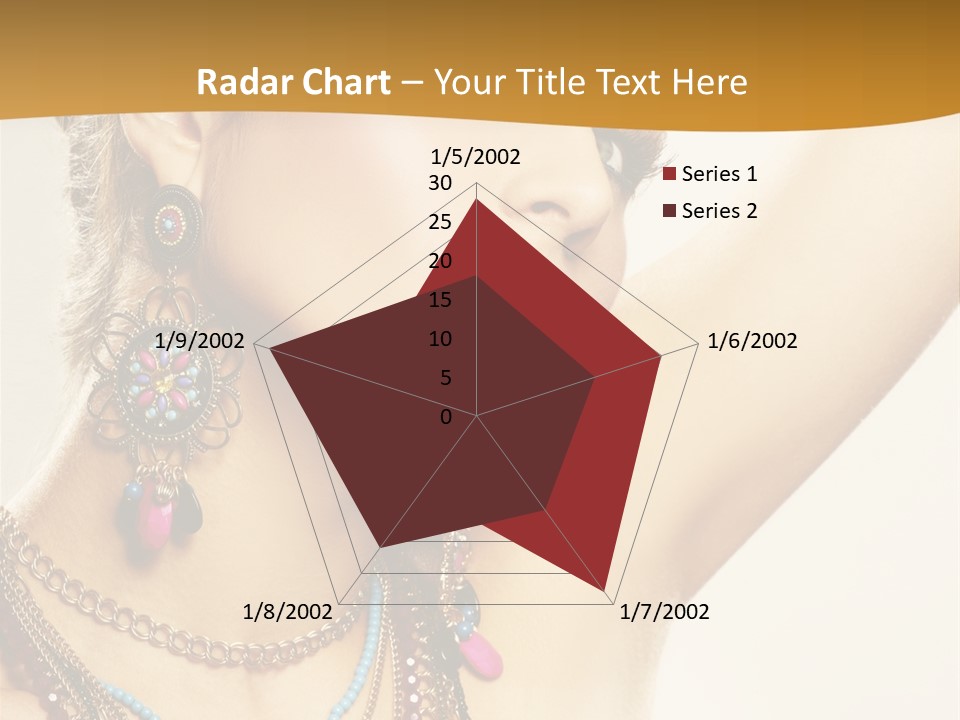 Woman With Jewelry PowerPoint Template