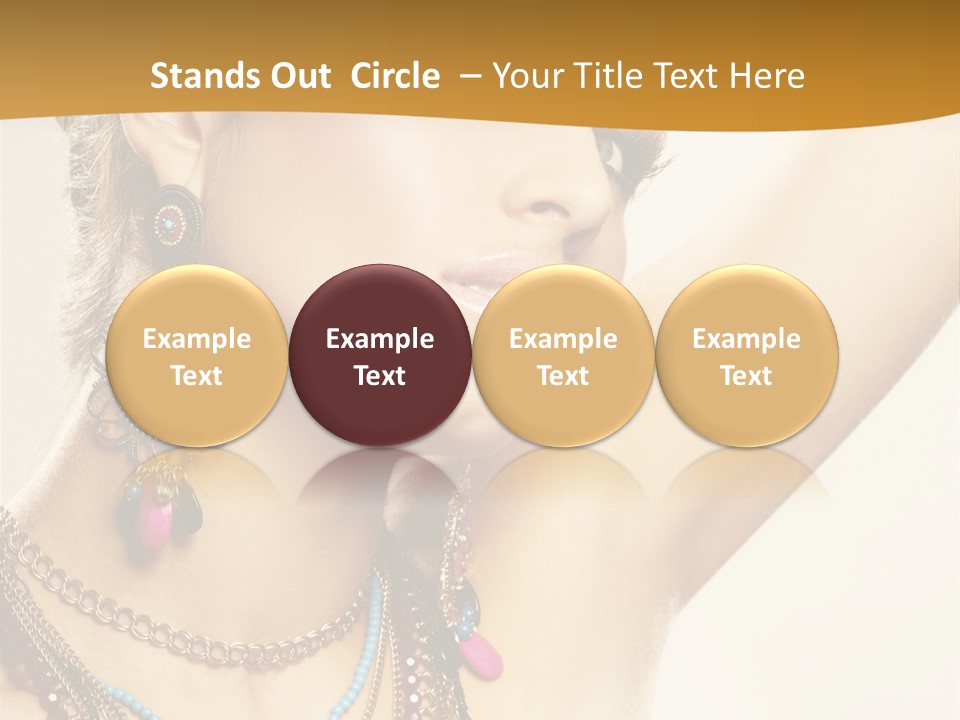 Woman With Jewelry PowerPoint Template