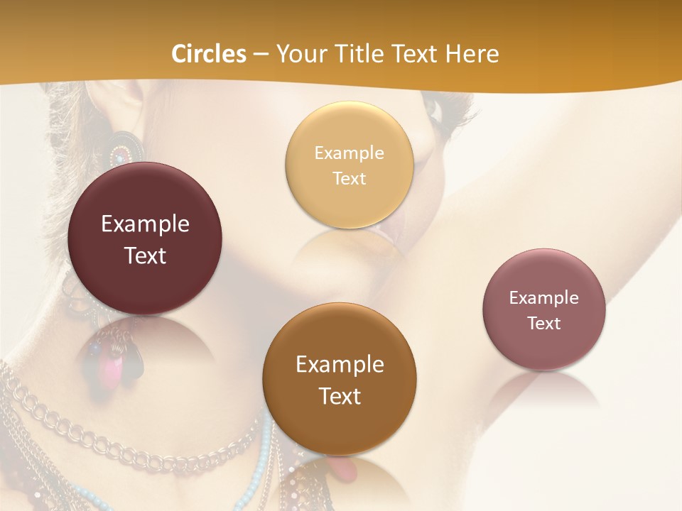 Woman With Jewelry PowerPoint Template