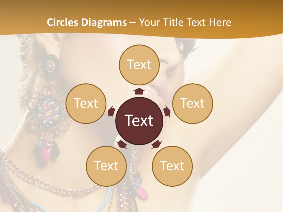 Woman With Jewelry PowerPoint Template