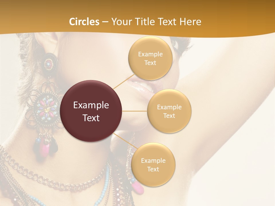 Woman With Jewelry PowerPoint Template