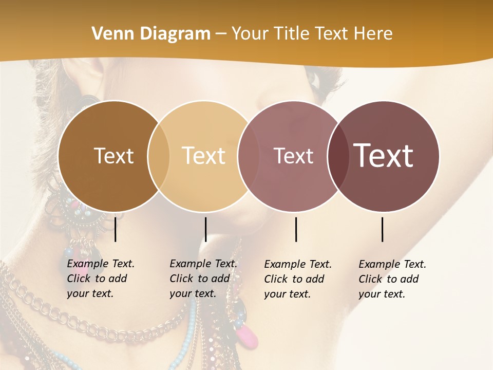 Woman With Jewelry PowerPoint Template