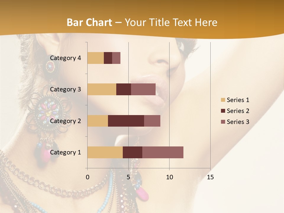 Woman With Jewelry PowerPoint Template