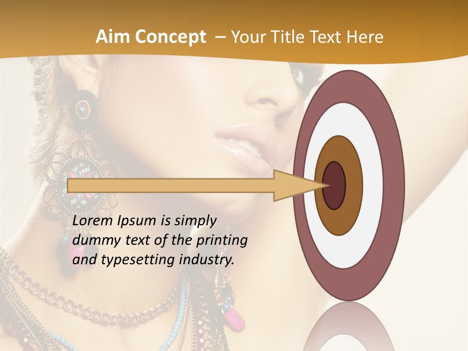 Woman With Jewelry PowerPoint Template