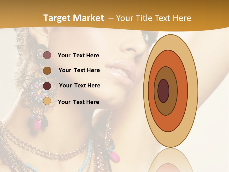 Woman With Jewelry PowerPoint Template
