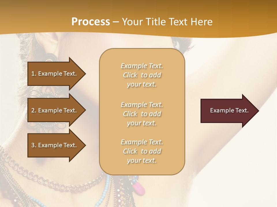 Woman With Jewelry PowerPoint Template