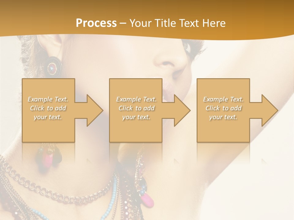 Woman With Jewelry PowerPoint Template