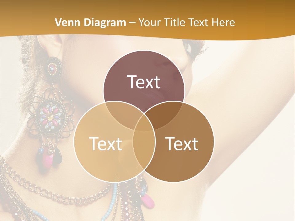 Woman With Jewelry PowerPoint Template