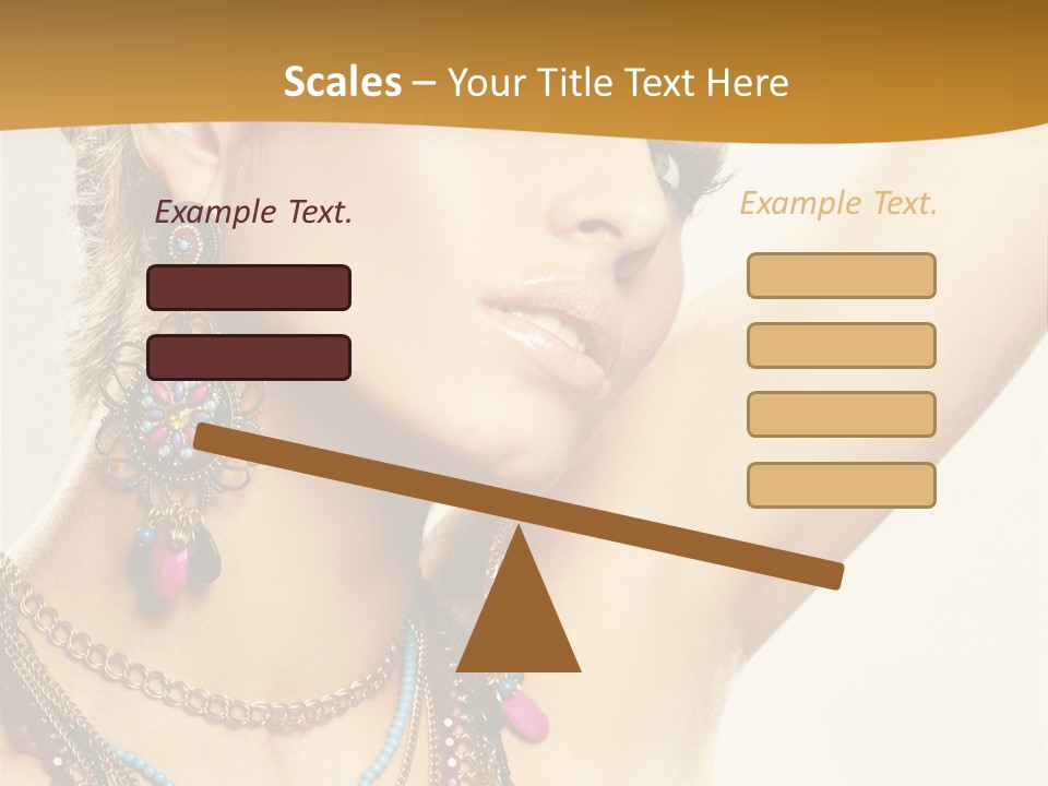 Woman With Jewelry PowerPoint Template