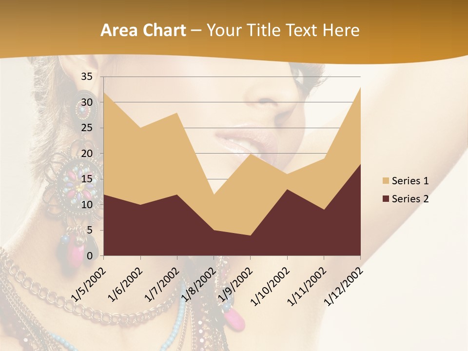 Woman With Jewelry PowerPoint Template