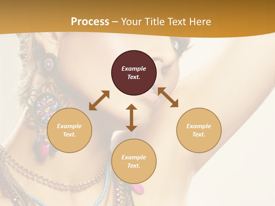 Woman With Jewelry PowerPoint Template