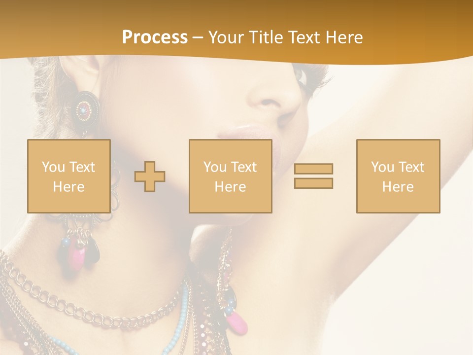 Woman With Jewelry PowerPoint Template