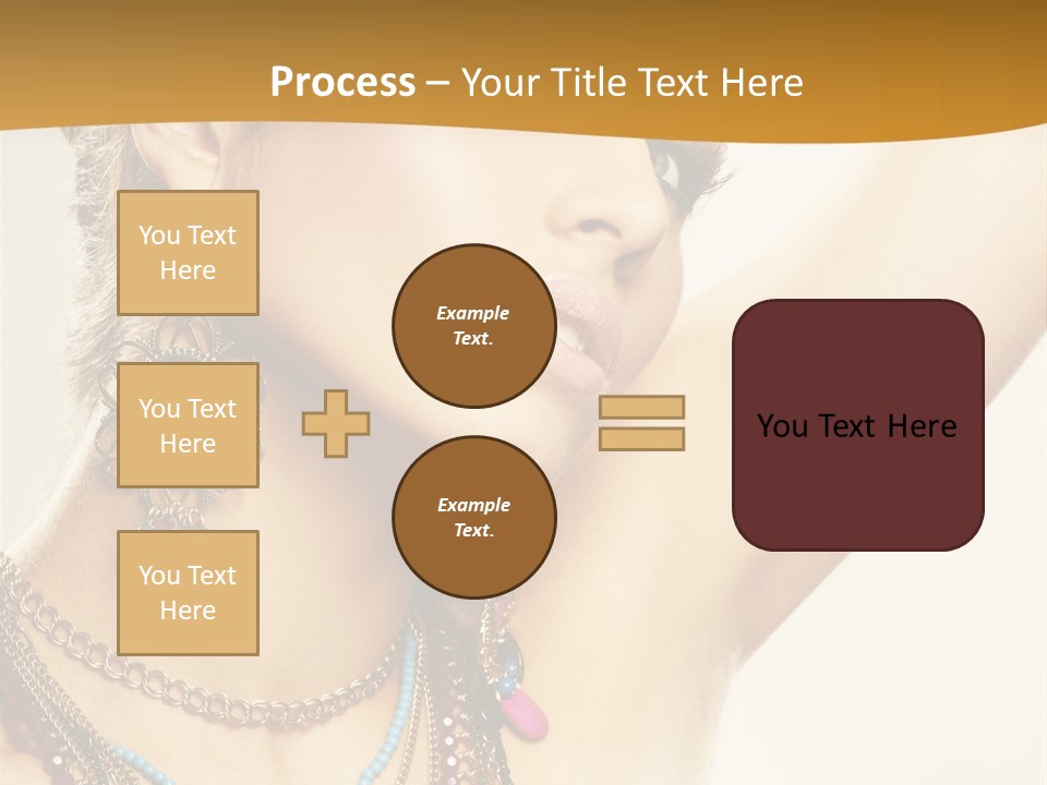 Woman With Jewelry PowerPoint Template