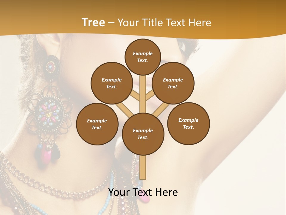 Woman With Jewelry PowerPoint Template