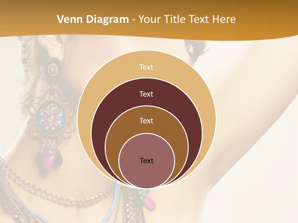 Woman With Jewelry PowerPoint Template