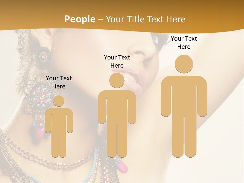 Woman With Jewelry PowerPoint Template