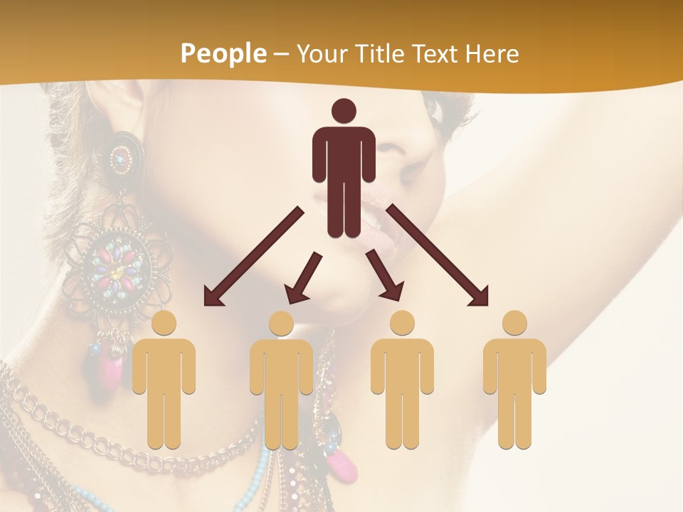 Woman With Jewelry PowerPoint Template