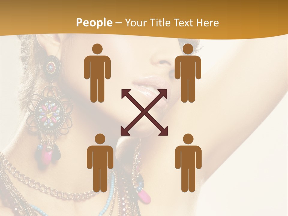 Woman With Jewelry PowerPoint Template