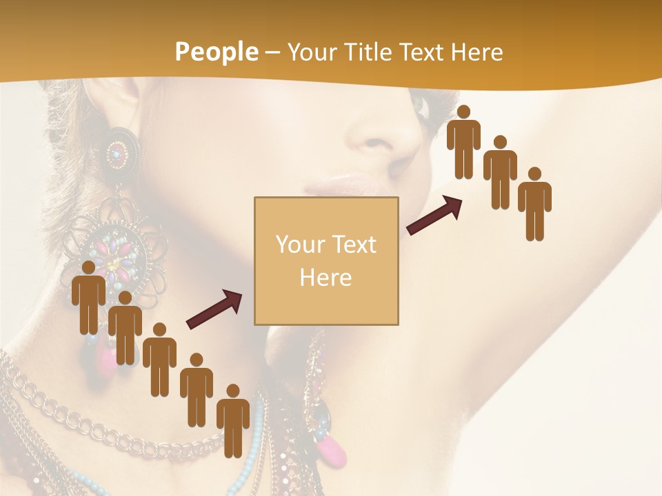 Woman With Jewelry PowerPoint Template