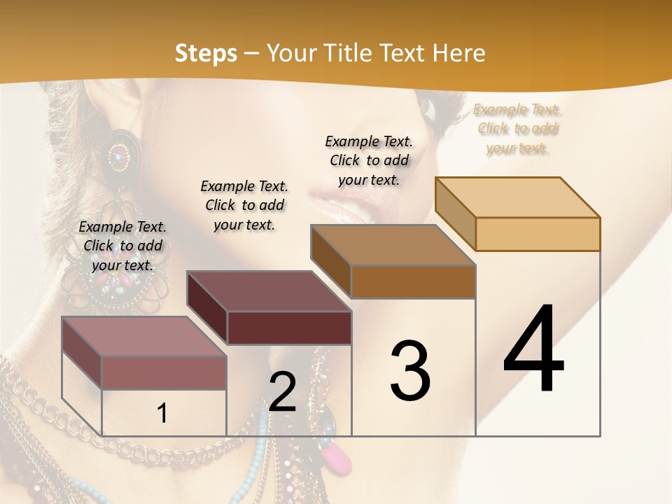 Woman With Jewelry PowerPoint Template