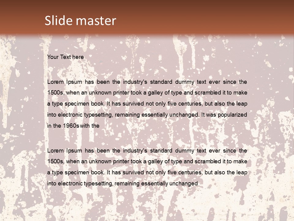 Grunge Background Blood PowerPoint Template