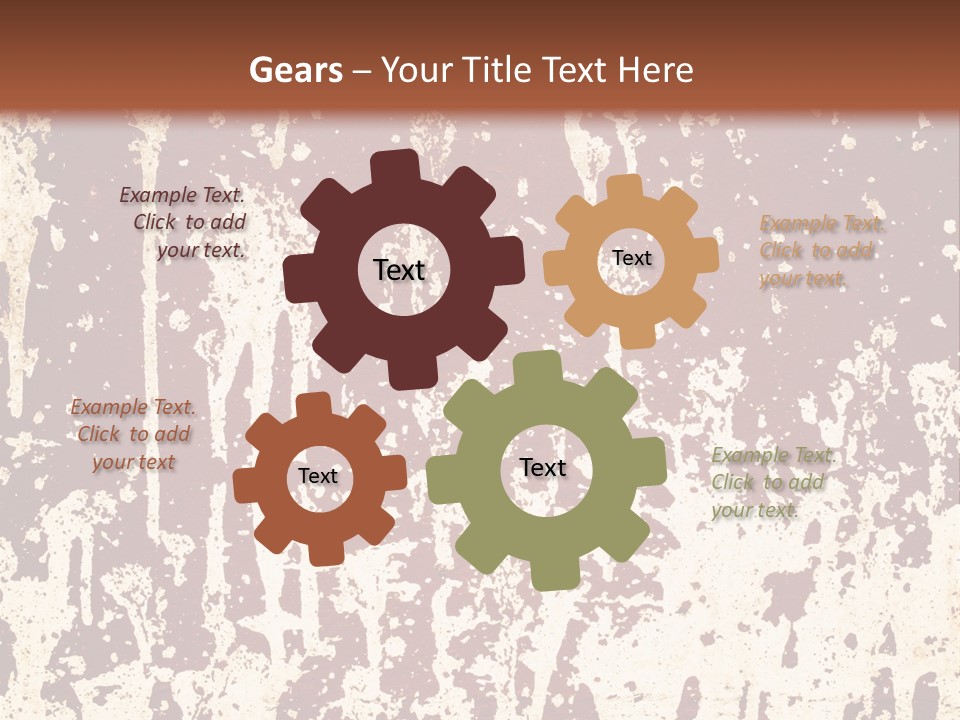 Grunge Background Blood PowerPoint Template