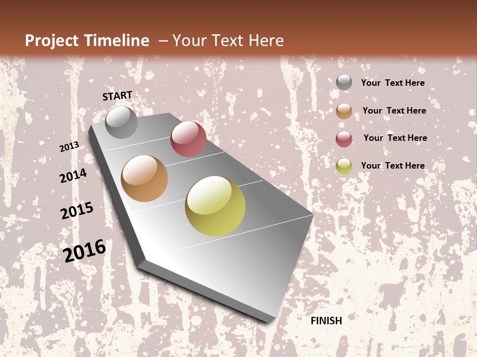 Grunge Background Blood PowerPoint Template