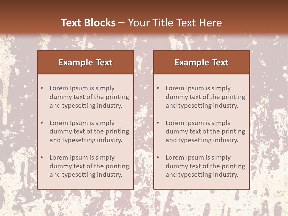 Grunge Background Blood PowerPoint Template