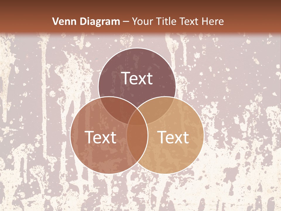 Grunge Background Blood PowerPoint Template