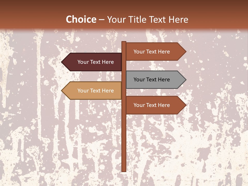 Grunge Background Blood PowerPoint Template