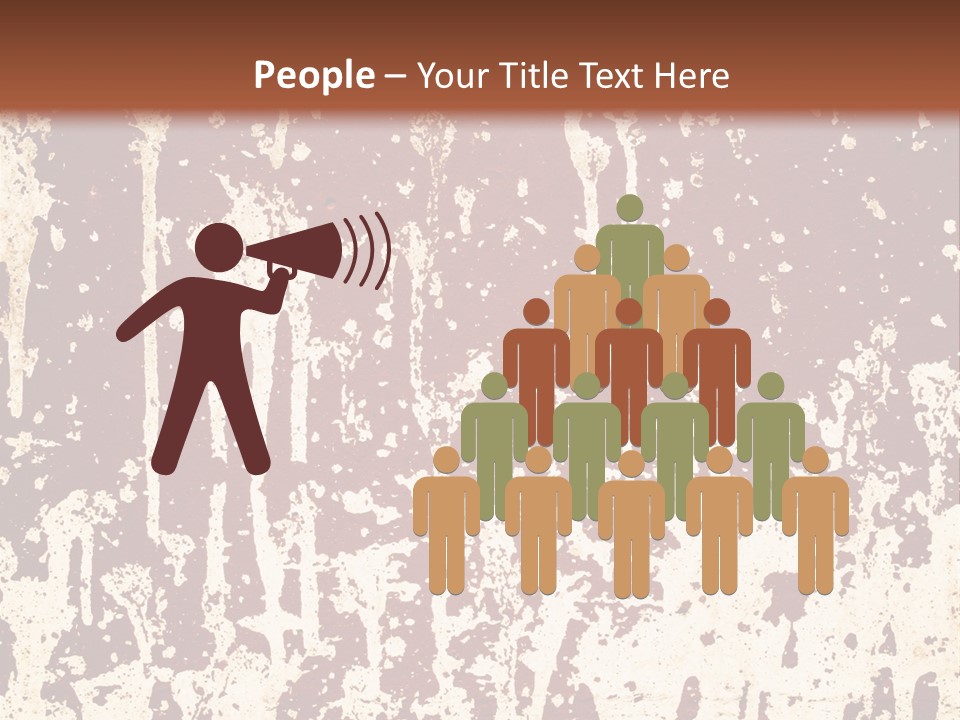 Grunge Background Blood PowerPoint Template