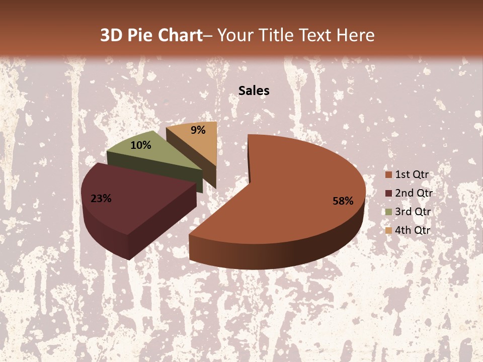 Grunge Background Blood PowerPoint Template