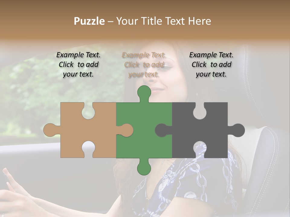 Hands Elegant Model PowerPoint Template