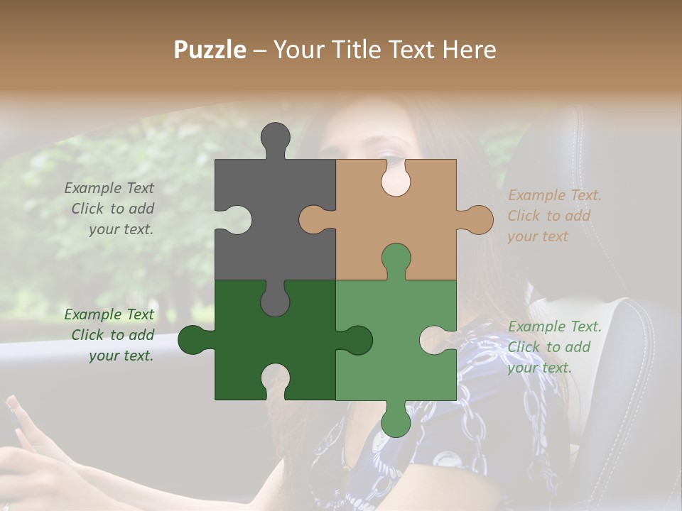 Hands Elegant Model PowerPoint Template