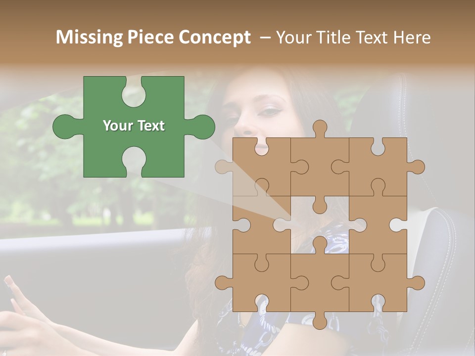 Hands Elegant Model PowerPoint Template