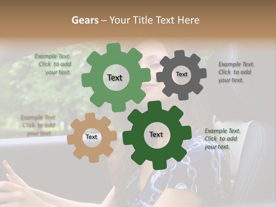 Hands Elegant Model PowerPoint Template