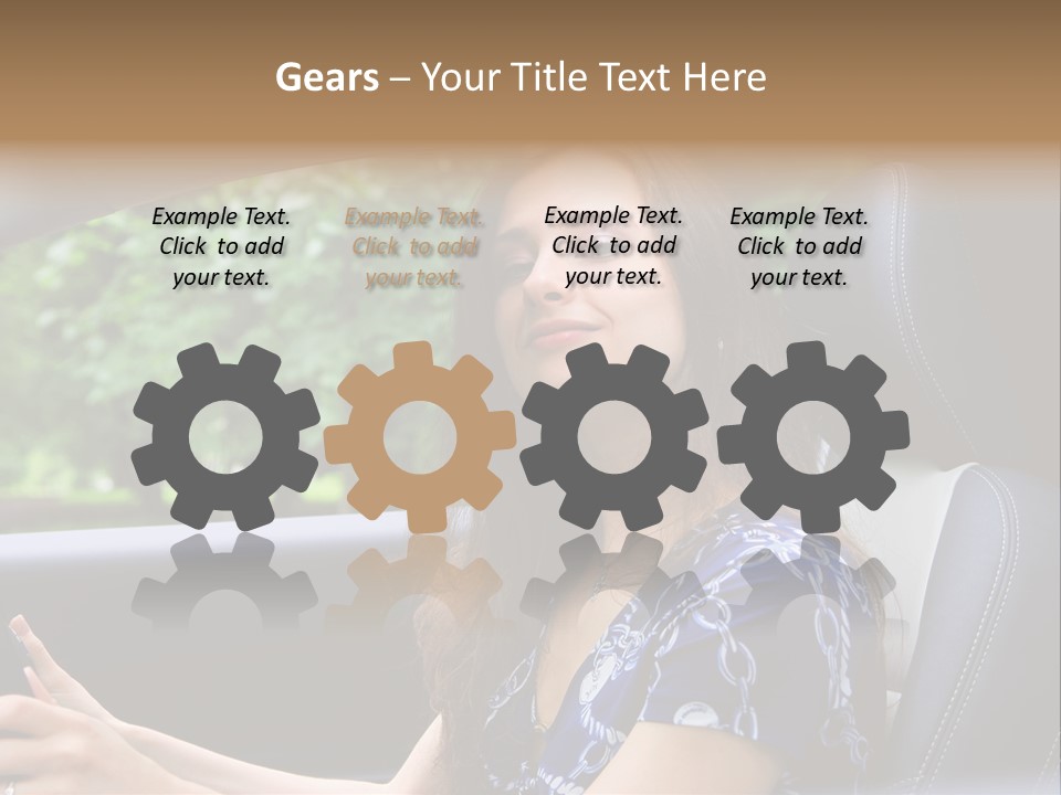 Hands Elegant Model PowerPoint Template