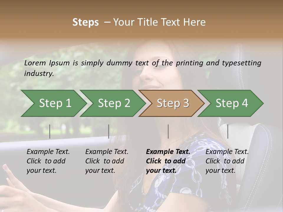 Hands Elegant Model PowerPoint Template