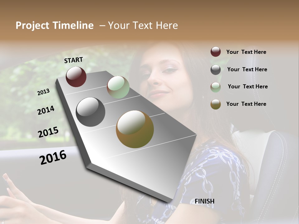 Hands Elegant Model PowerPoint Template