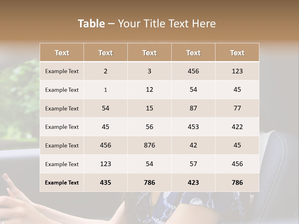Hands Elegant Model PowerPoint Template