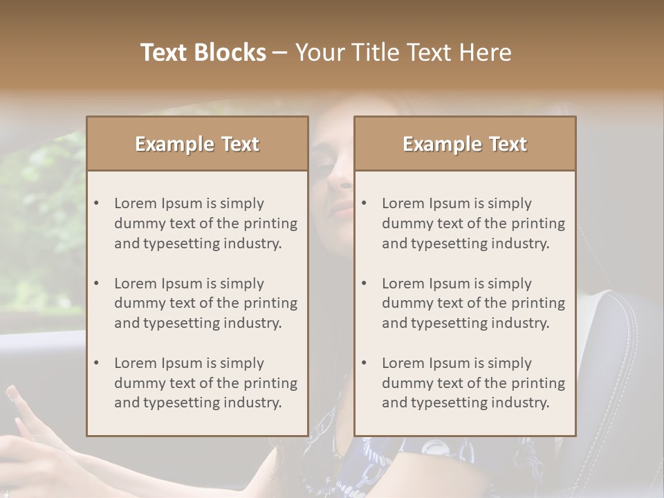 Hands Elegant Model PowerPoint Template