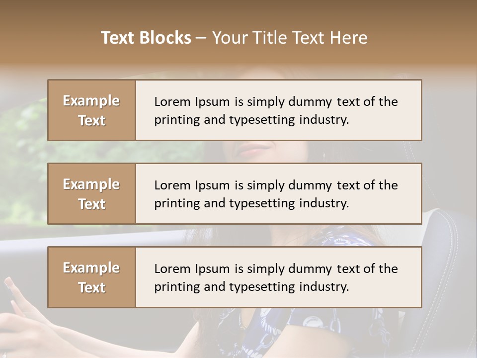 Hands Elegant Model PowerPoint Template
