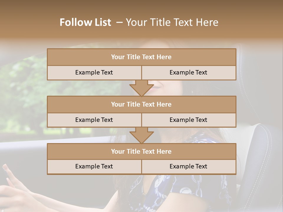 Hands Elegant Model PowerPoint Template