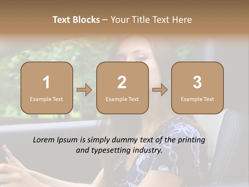 Hands Elegant Model PowerPoint Template