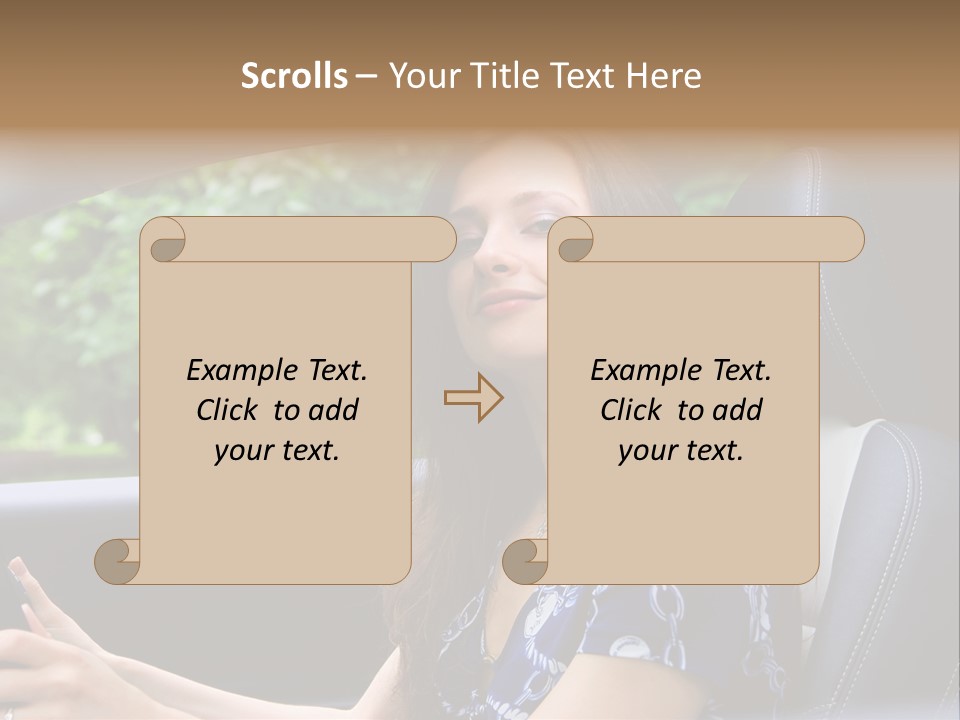 Hands Elegant Model PowerPoint Template