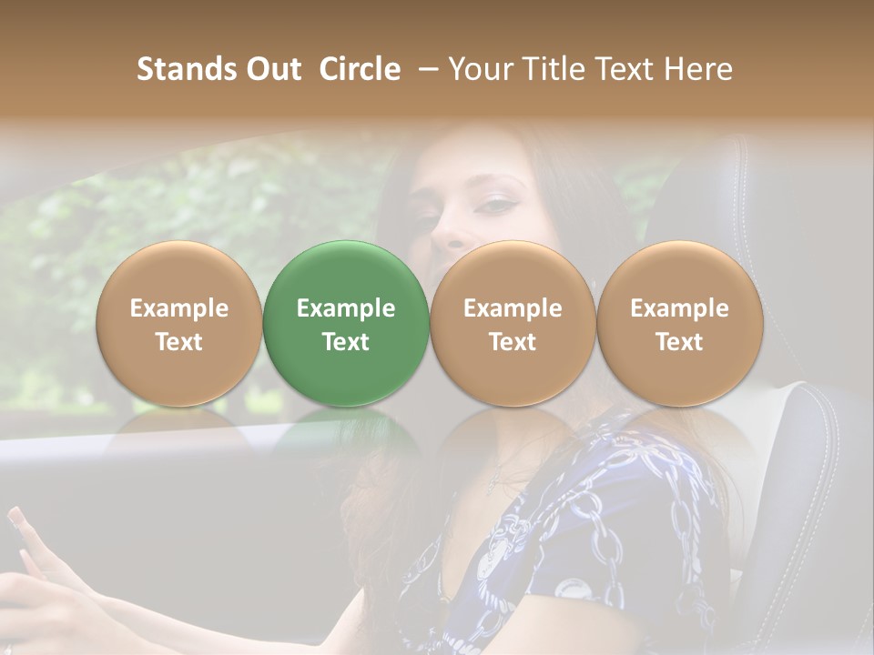Hands Elegant Model PowerPoint Template