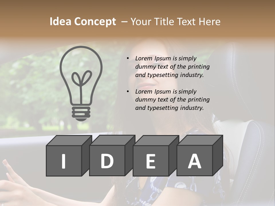 Hands Elegant Model PowerPoint Template