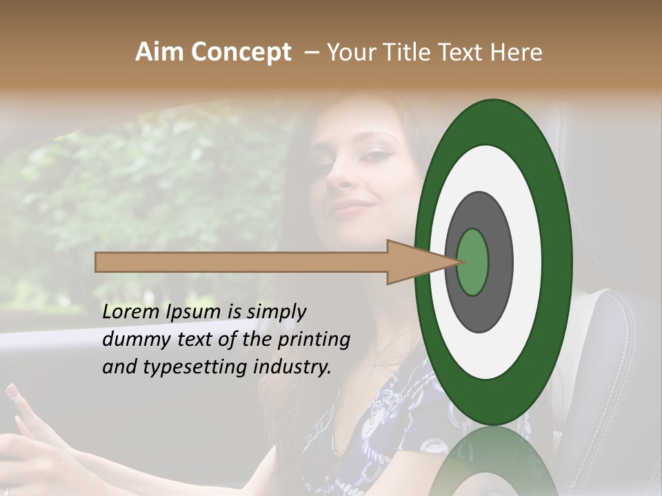 Hands Elegant Model PowerPoint Template